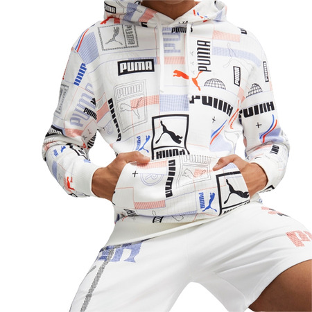 Puma CLASSICS GEN. PUMA AOP Hoodie TR "White-AOP"