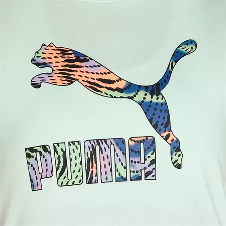 Puma CLASSICS Logo Infill Tee "Light Mint"