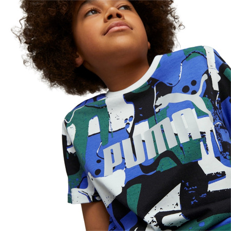 Puma Junior ESS+ STREET ART AOP Tee