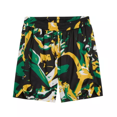 Puma Basketball Rival Rage Short AOP "Archive Green"