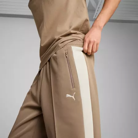 Puma T7 ALWAYS ON Track Pants DK op "Totally Taupe"