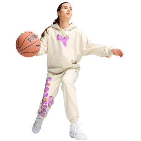 Puma Womans Basketball Art-Hitect Sparkle Sweatpant "Alpine Snow"