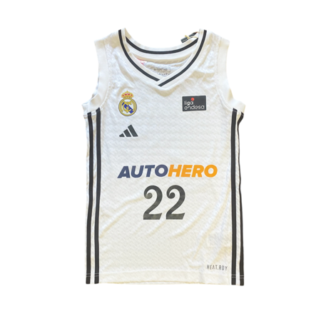 Real Madrid Camiseta Basket Niñ@ 1ª Equip 24/25 # 22 TAVARES #