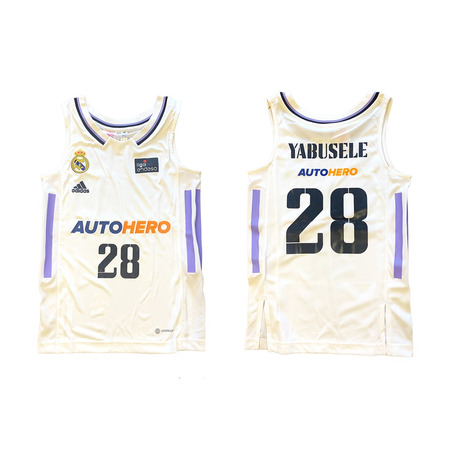 Real Madrid Camiseta Basket Niñ@ 1ª Equipación # 28 YABUSELE #