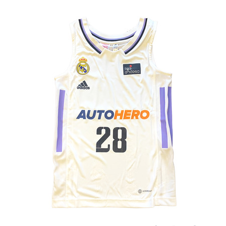 Real Madrid Camiseta Basket Niñ@ 1ª Equipación # 28 YABUSELE #