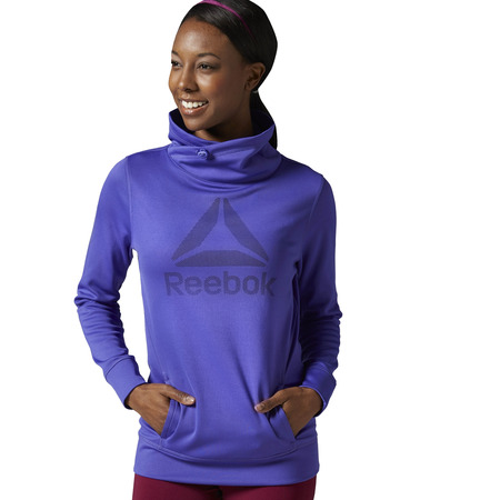 Reebok W Workout Ready Pullover Hoodie (ultima purple/black)