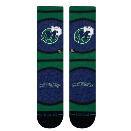 Stance Casual NBA Dallas Mavericks Mini Ball Hardwood Classic Poly Crew Socks