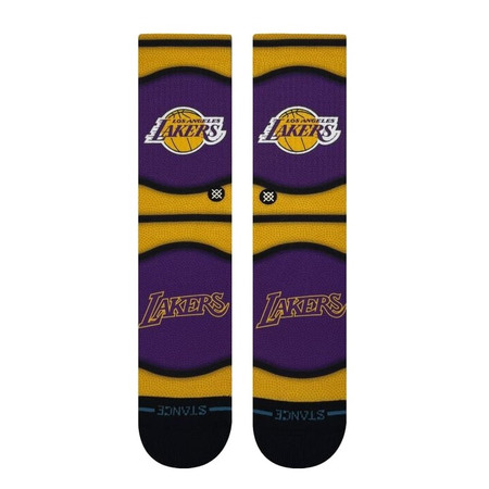 Stance Casual NBA LA Lakers Mini Ball Hardwood Classic Poly Crew Socks