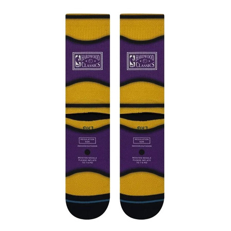 Stance Casual NBA LA Lakers Mini Ball Hardwood Classic Poly Crew Socks