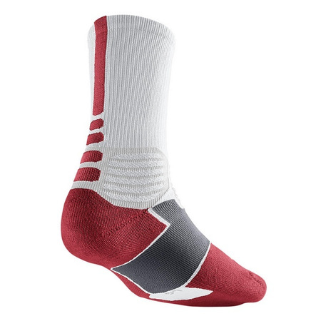 Calcetines Nike Hyper Elite Basket Crew (160/blanco/rojo/gris)