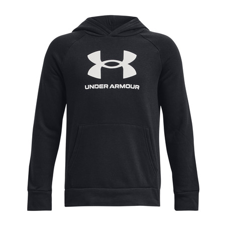 UA Boys' Rival Fleece Big Logo Hoodie "Black"