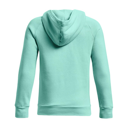 UA Boys' Rival Fleece Big Logo Hoodie "Neo Turquoise"