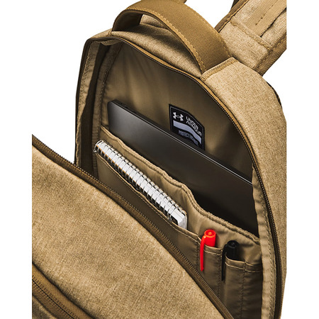 UA Hustle Pro 6.0 Backpack "Coyote Brown Full Heather"