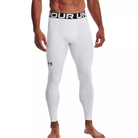 UA Men's ColdGear® Armour Leggings "White"