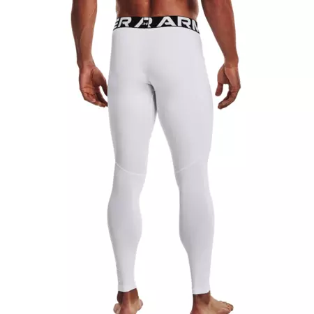 UA Men's ColdGear® Armour Leggings "White"