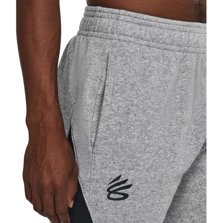 UA Men's Curry Splash Fleece Shorts "Mod Gray"