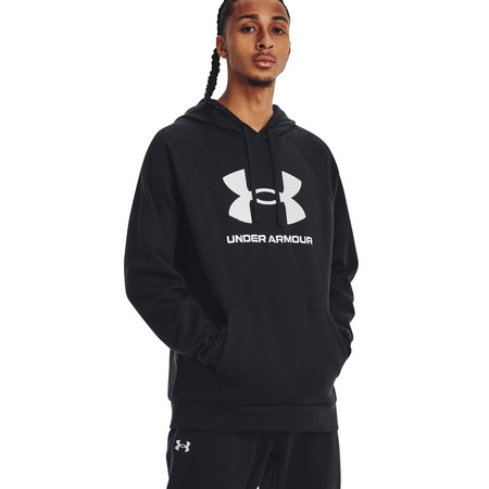 UA Men's Rival Fleece Logo Hoodie "Black"