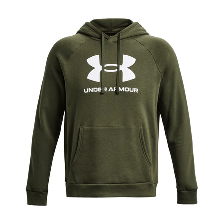 UA Men's Rival Fleece Logo Hoodie "Marine OD Green"