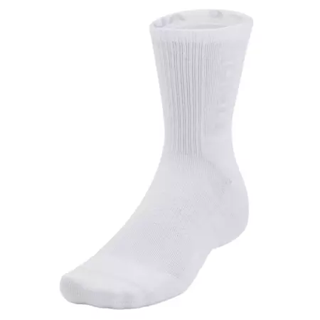 UA Unisex 3-Maker 3-Pack Mid-Crew Socks "White-Mod Gray"