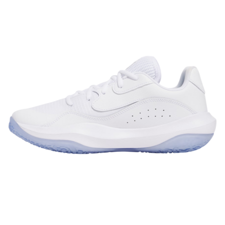 UA Unisex Lockdown 7 Low "White-Metallic Silver"