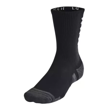 UA UnisexPerformance Tech 3-Pack Crew Socks "Black"