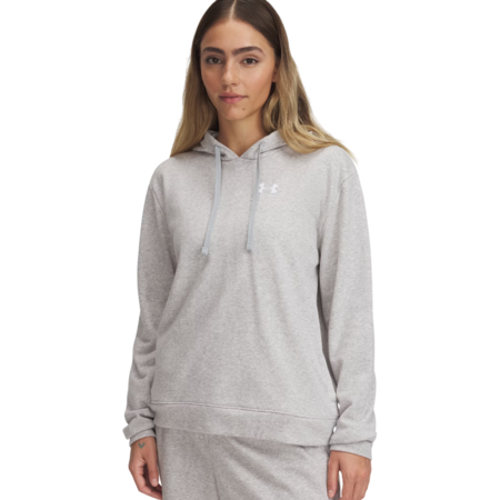 UA Women's Rival Terry Hoodie "Mod Gray Light Heather"