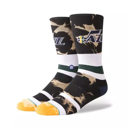 Utah Jazz Acid Wash Socks