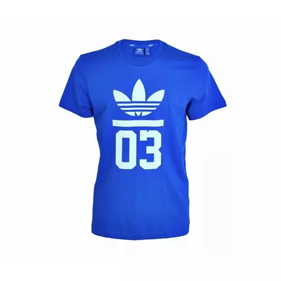 Adidas Originals Camiseta 3-Stripes Trefoil (azul/blanco)