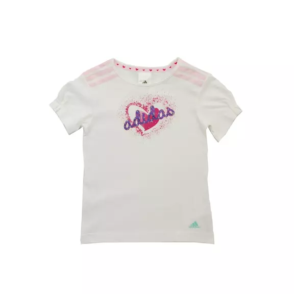 Adidas Camiseta Adigirl Logo (Blanco/Rosa)