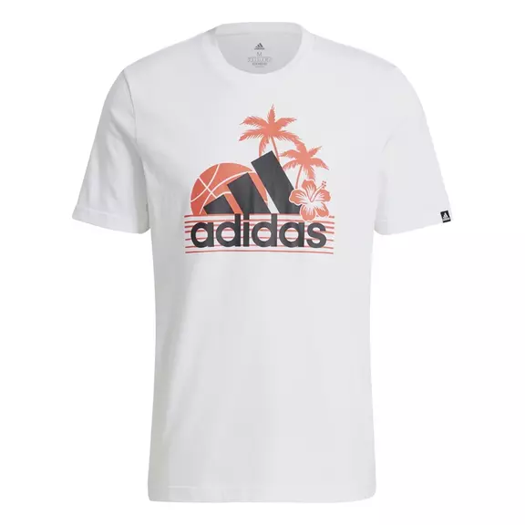 Adidas AEROREADY Vacation Sunset Logo Graphic Tee