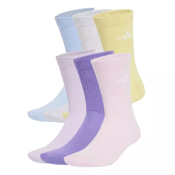 Adidas Cushioned Crew Socks 6 Pairs "violet fusion"