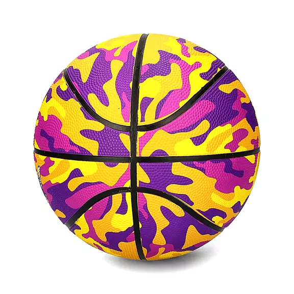 Balón Basket Peak Camo Ball "Purple Yellow"