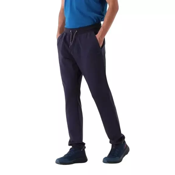 Campagnolo Men's joggers in stretch french terry "Black-Blue"