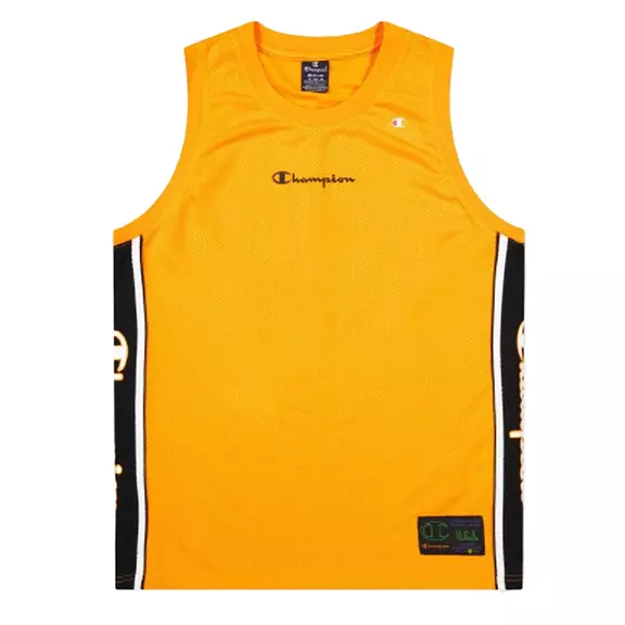 Champion Basketball Neon Sport Script Logo Tank Top "Electric Orange"