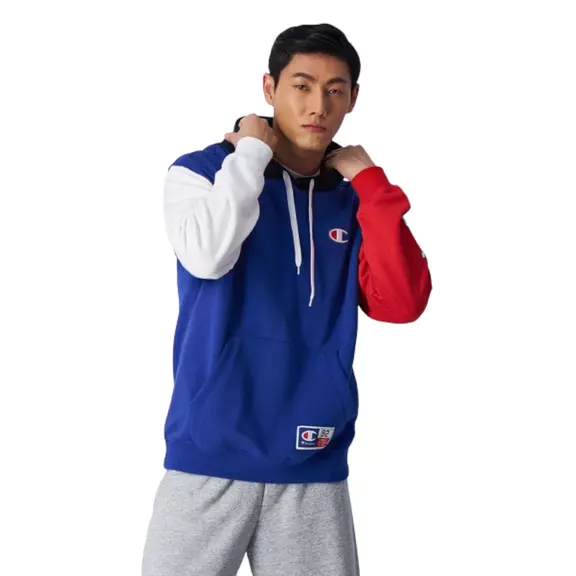 Champion Sport Lifestyle Basketball Hooded Logo C "Royal"