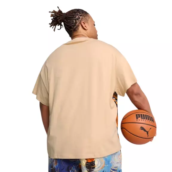 Dylan Exhibit Basketball Tee Men "Light Sand"