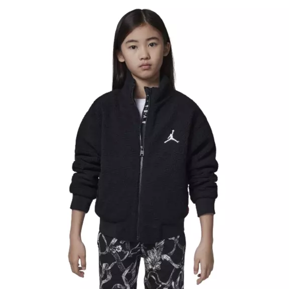 Jordan Girls Jumpman High Pile Sherpa Jacket "Black"