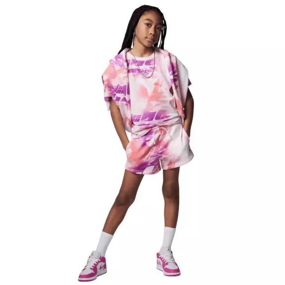 Jordan Girls Triple Team Printed Shorts "Arctic Pink"