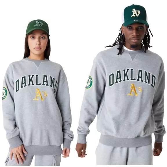 New Era MLB Oakland Athletics Large Logo Crew Neck Sweatshirt