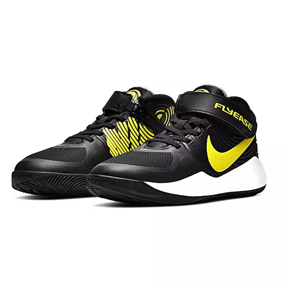 Nike Team Hustle D 9 (GS) FlyEase "Yellow Night"