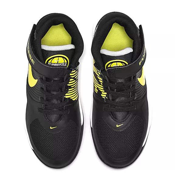 Nike Team Hustle D 9 (GS) FlyEase "Yellow Night"