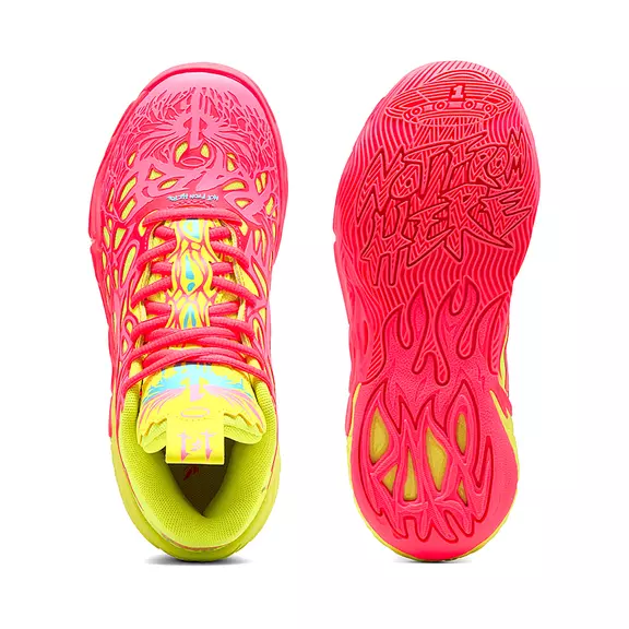 LaMelo Ball MB.04 1Love Junior "Pink Alert-Yellow"