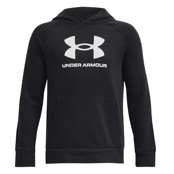 UA Boys' Rival Fleece Big Logo Hoodie "Black"