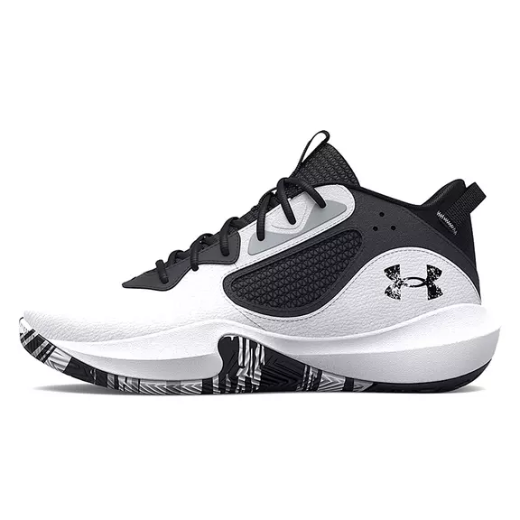 Under Armour Basketball Unisex Lockdown 6 "White-Jet Gray"