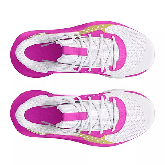 Under Armour GS Jet '23 Jr. "White VividMagenta Gold"