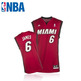 Adidas Camiseta Réplica Lebron James Miami (burdeos/negro)