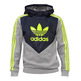 Adidas Original Sudadera Fun H Flock Niño (gris/navy/lima)