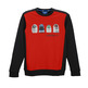 Adidas Originals Sudadera Crew Placed Print (rojo/negro)