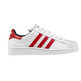 Adidas Superstar 2 Junior (36-40/blanco/rojo/marino)