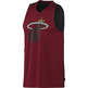 Adidas Camiseta NBA Entreno Heat Summer Run  (granate/negro)